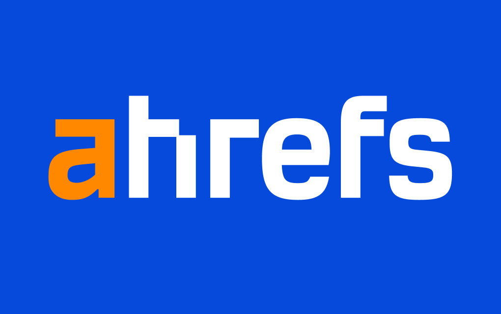 Das Bild zeigt das Logo von Ahrefs.