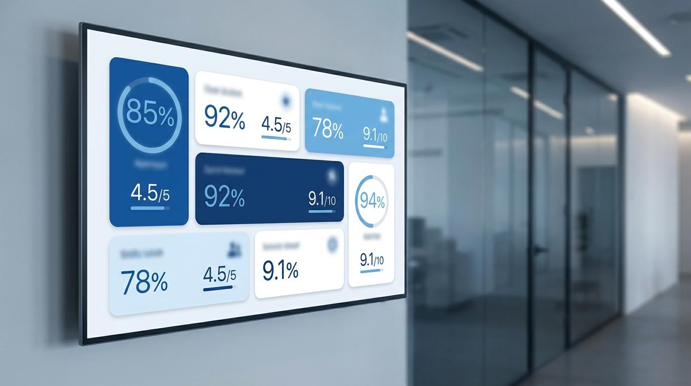 GEO-Kennzahlen: KPI-Karten für Zitations-Anteil und AI Score im Reporting