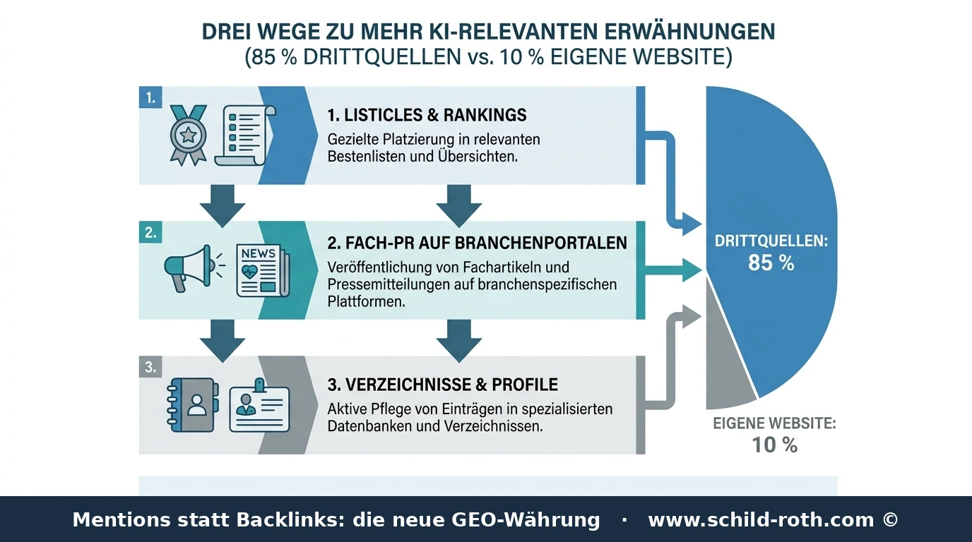 Infografik: Mentions statt Backlinks: die neue GEO-Währung