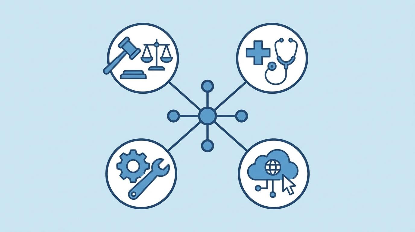 Dienstleister als Sonderfall: verschiedene B2B-Branchen wie Kanzlei, Praxis und IT-Beratung